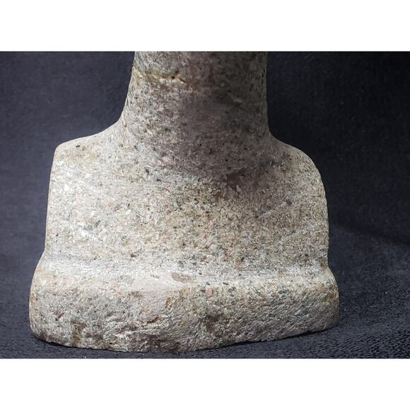 Ancient Egyptian Queen Nefertiti Bust Statue Heavy Granite Stone - Picture 2 of 13